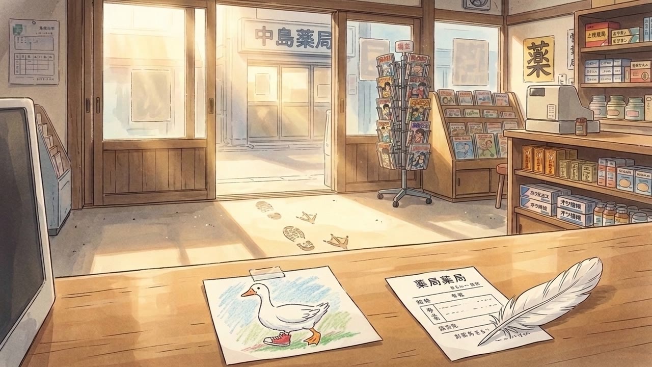 Goose at the Pharmacy — khung hình